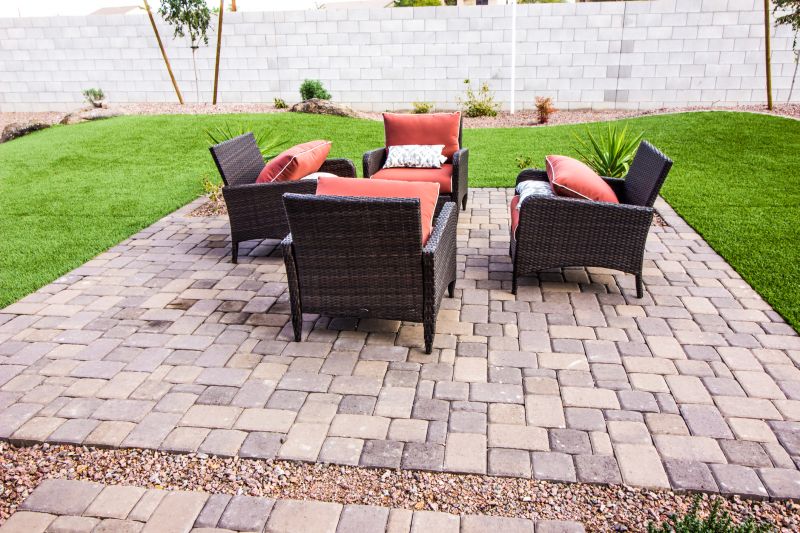 Outdoor Paver Entertainment Area